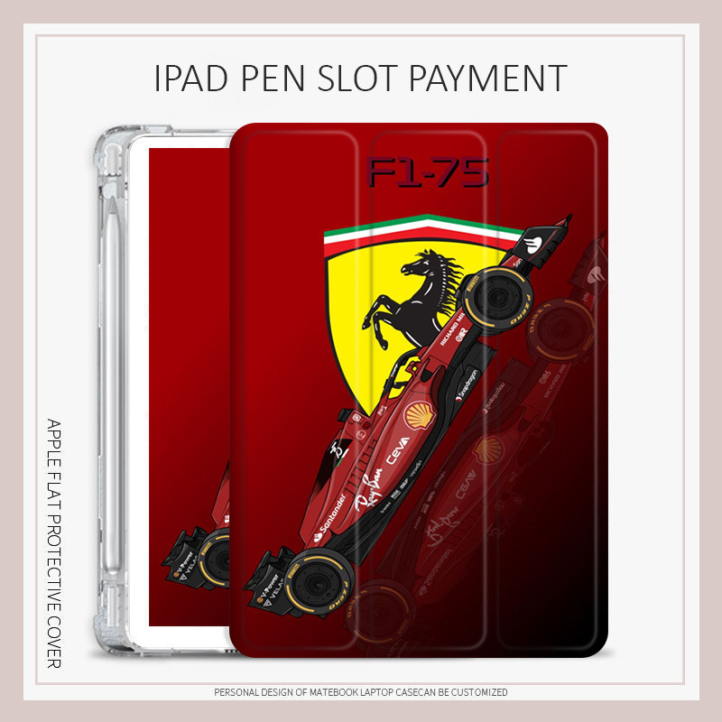 Ferrari F1-75 เคส A16 air M3 air4/5/6 air7 10.2 gen7/8/9 mini4/5/6/7 8 iPad ใหม่ pro11 pro12.9 pro13 gen10 generation11