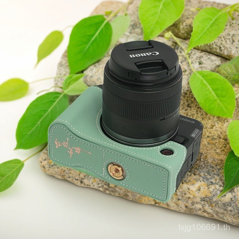 เหมาะสําหรับ Canon R50V เคสป้องกัน R62 เคสหนังแท้ R100 R8 RP R50 กระเป๋ากล้อง R10 V1 ฐาน