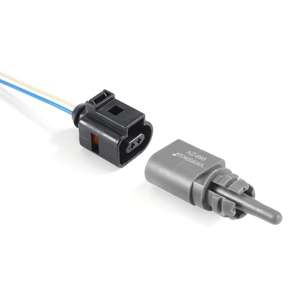 เซ็นเซอร์อุณหภูมิอากาศโดยรอบด้านนอกพร้อมปลั๊ก 8Z0820535เอ + 1เจ0973702 เข้ากันได้กับ Audi A5 A8 R8 R