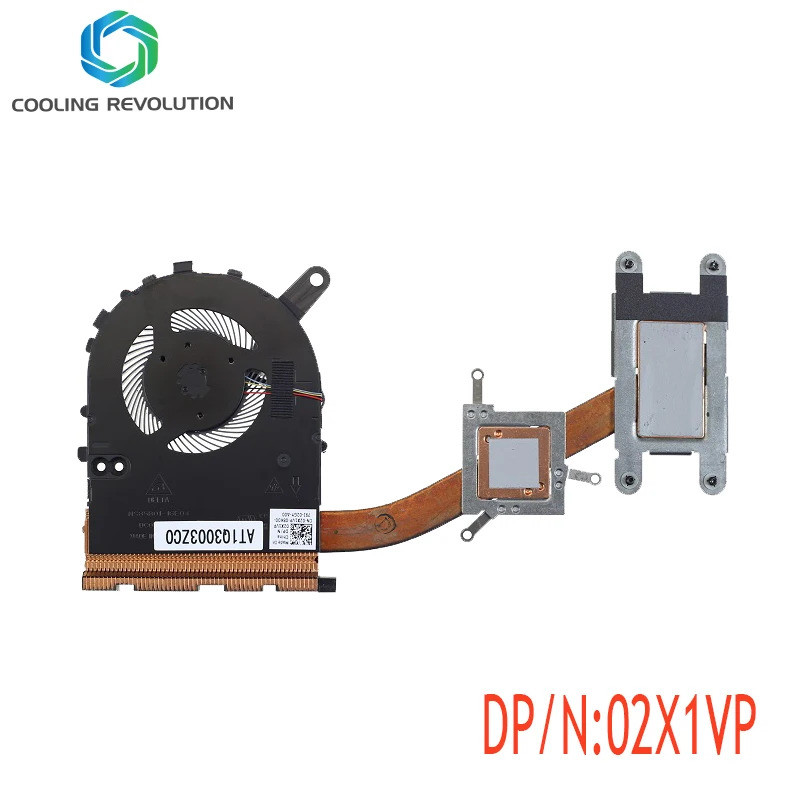 แล็ปท็อป CPU ความร้อนพัดลมสําหรับ Dell Inspiron 14-7000 14-7460 7472 7560 P74G 02X1VP 2X1VP AT1Q3003