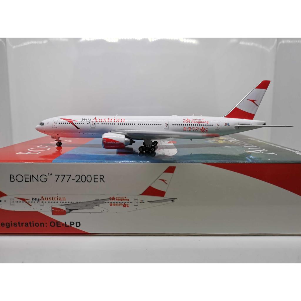[การประกันคุณภาพ] Phoenix 04109 1: 400 สายการบินออสเตรีย B777-200ER OE-LPD Hong Kong Hello