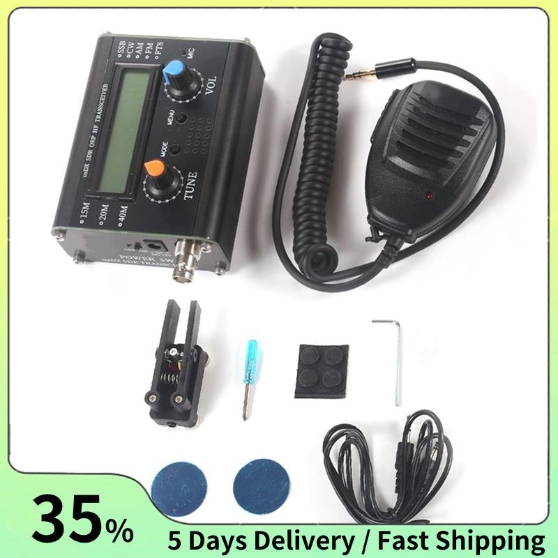 5W UsDX SDR QRP Transceiver QCX-SSB ถึง SSB 3-Band ทุกโหมดเครื่องรับส่งสัญญาณความถี่สูงพร้อมไมโครโฟน
