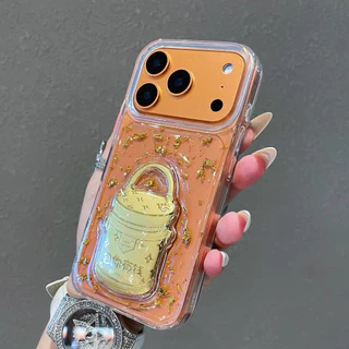 3D Lucky Bag GoldFoil เรซิ่นเคสโทรศัพท์สําหรับ iPhone 17 Pro Max 17 Air 16 Plus 15 14 13 12 11 กันกระแทกป้องกันปลอก