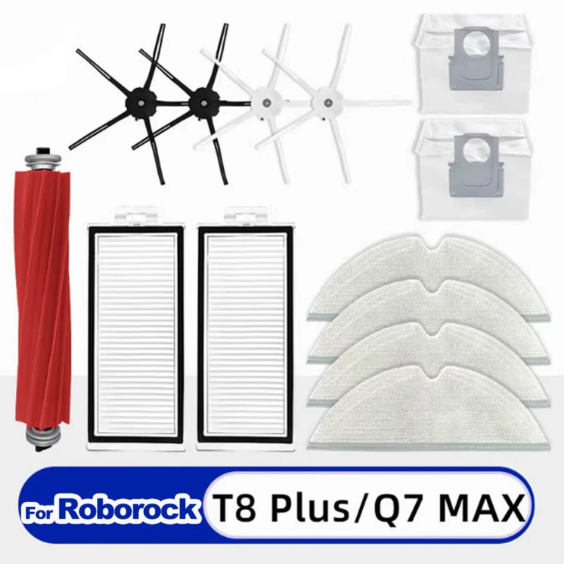 Roborock Q7 Max / Q7 Max+ / Q7 Plus / T8 Hepa Filter เครื่องดูดฝุ่นหุ่นยนต์อะไหล่หลักแปรงด้านข้าง Mo