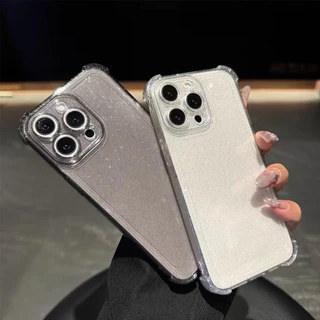 กลิตเตอร์ เคสโทรศัพท์ For iPhone 11 13 17 16 pro max Case iPhone 13 14 15 pro max 12 13 pro max 13 14 ป้องกันการตกทั้ง