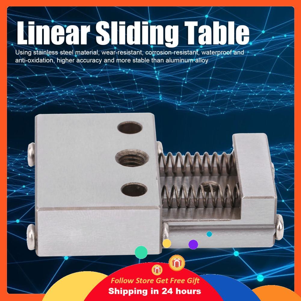 Supergoodsales Supergoodsales Fafeicy ตารางเลื่อนเชิงเส้น CY3100 XAxis คู่มือสแตนเลสประเภท Ball Stag