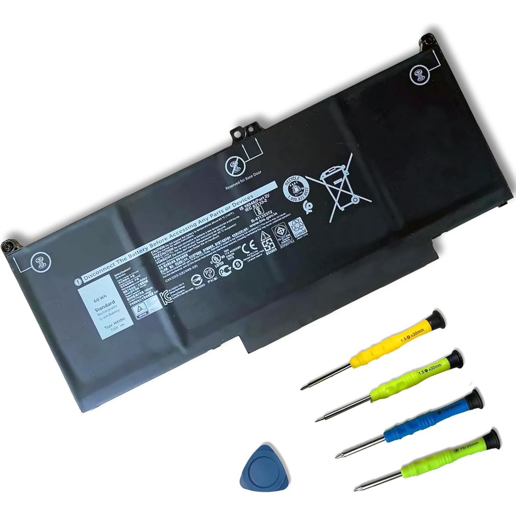 MXV9V แล็ปท็อปเปลี่ยนแบตเตอรี่สําหรับ Dell Latitude 7300 7400 Latitude 5300/5300 2-in-1,5310/5310 2-