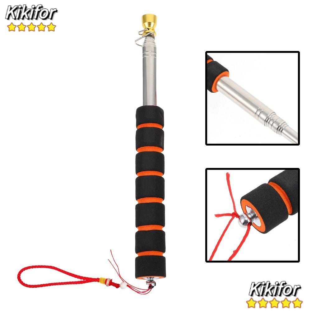 KIKIFOR 1.6/2/2.5/ Telescopic Flag Pole แบบพกพามือถือ Windsock Flags Windsock 1.6/2/2.5/ ครูตัวชี้