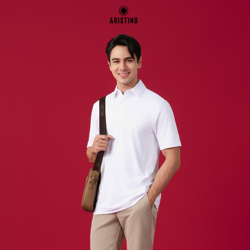 [BIGSIZE US] ARISTINO - เสื้อโปโลผู้ชาย Active Sports แขนสั้น ดูดซับเหงื่อ ป้องกันรังสียูวี ยืดยืดหย