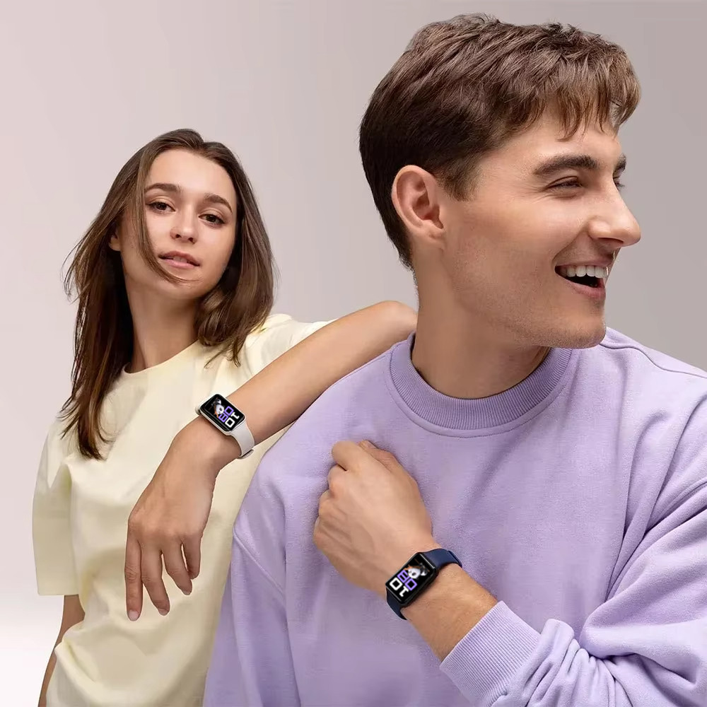สายซิลิโคน for Smartwatch Huawei Band 10 9 8 NFC แถบยางนิ่มสำหรับกีฬา for Huawei Band 10 9 8 NFC - รูปที่ 2