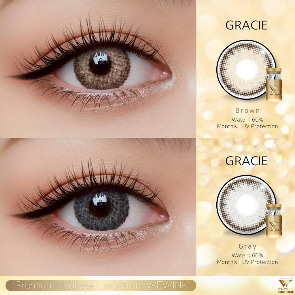 ✨ Gracie (mini) : We Wink ค่าอมน้ำ 60% มินิ สายตาปกติ ถึง -6.50