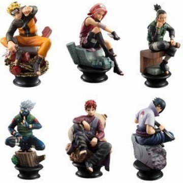 Naruto naruto6Chess PVC Doll Naruto Sasuke Hand-Made Model Ornaments