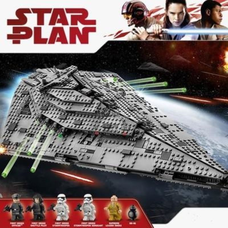 เข้ากันได้กับ Lego Star Wars 75190 สั่งซื้อครั้งแรก Empire J-Starship ประกอบบล็อกตัวต่อ 10901