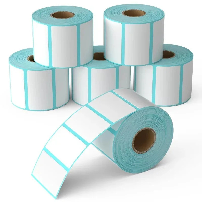 Shipping Thermal Label 700 ชิ้น/ม้วนสติกเกอร์กันน้ํากว้าง 40/50/60/70/80/90/100 มม.สําหรับธุรกิจ Hom