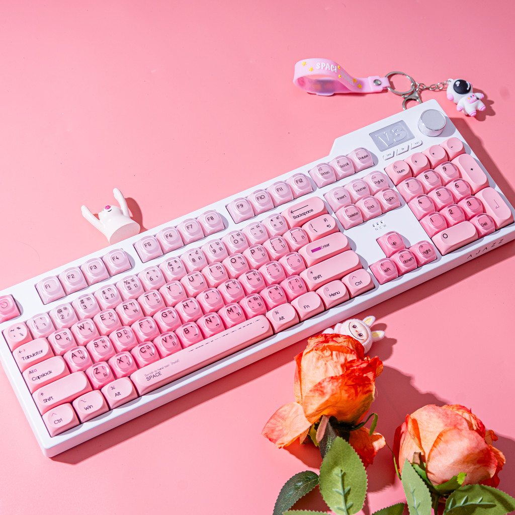 Ajazz AK35i V3 คีย์บอร์ดแบบมีสายไทย 104 คีย์พร้อมลูกบิดห้าชั้นลดเสียงรบกวนสําหรับเล่นเกม Esports และสํานักงาน ราคา ถูกที่สุด ดีลบีเคเค แกลเลอรีภาพที่ 3