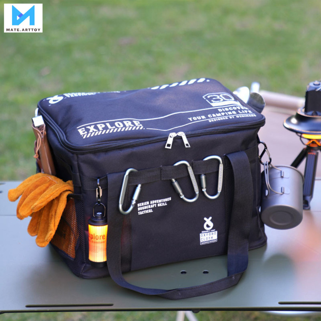 กระเป๋าถังแก๊ส กระเป๋าแคมป์ปิ้ง ความจุขนาดใหญ่ แบบพกพา ความจุ 30ลิตร เหมาะกับปิกนิก สําหรับตั้งแคมป์กลางแจ้ง
