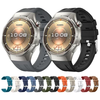No Gap Strap สําหรับ Huawei Watch GT 6 Pro 46 มม.สร้อยข้อมือซิลิโคนอ่อนนุ่มสําหรับ Huawei GT6 Pro อุปกรณ์เสริมทดแทน