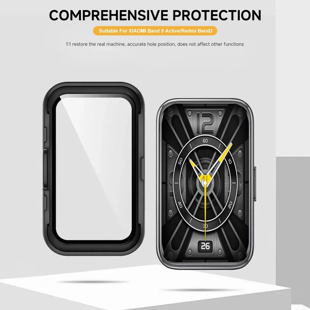 กรณีแก้วนิรภัย for Redmi Band 3 / Mi Band 9 Active PC พลาสติกเต็มจอป้องกันกันชนฝาครอบอุปกรณ์เสริม for Mi Band 9 Active ราคา ถูกที่สุด ดีลบีเคเค แกลเลอรีภาพที่ 8