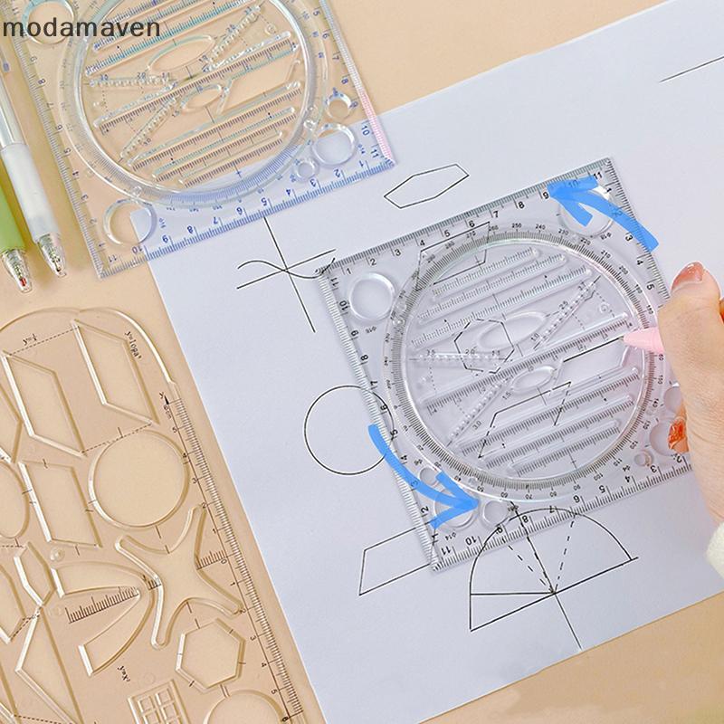 [modamaven] Angle Geometric Drawing Template Circle Maker ไม้บรรทัดวาดรูปมัลติฟังก์ชั่น [TH]