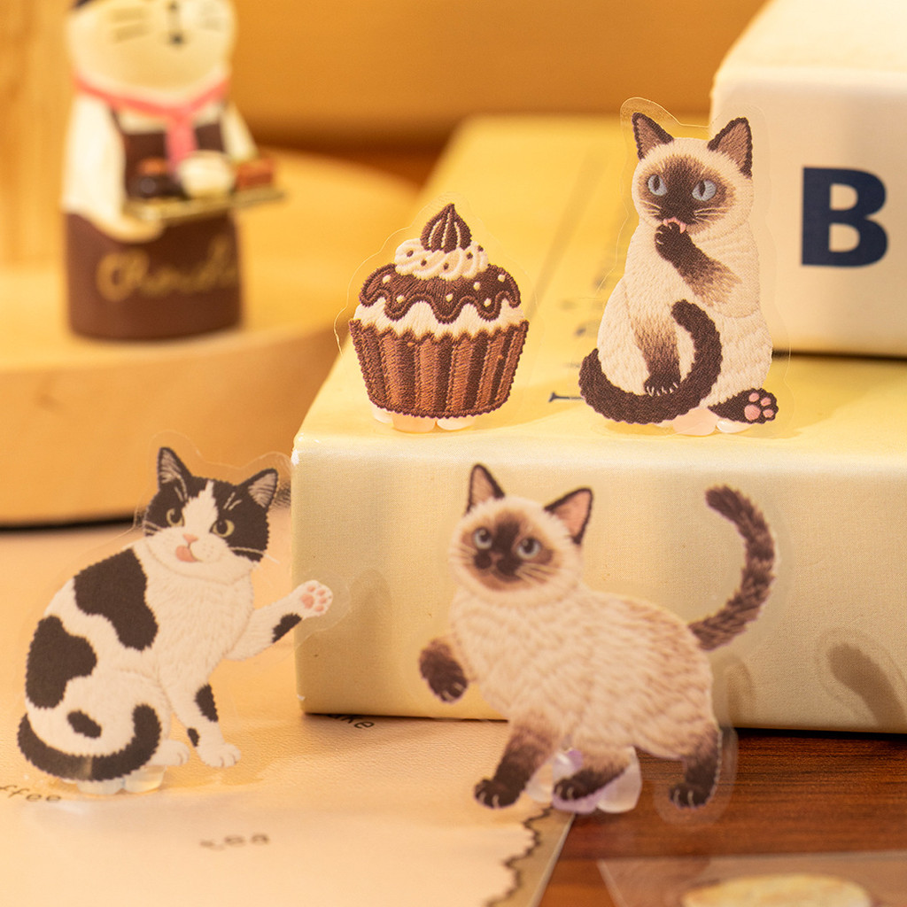 สติกเกอร์ แผ่น น่ารัก 18.7 x 11 x 0.1 cm สำหรับตกแต่งแพลนเนอร์ ไดอารี่ และงานคอลลาจ DIY