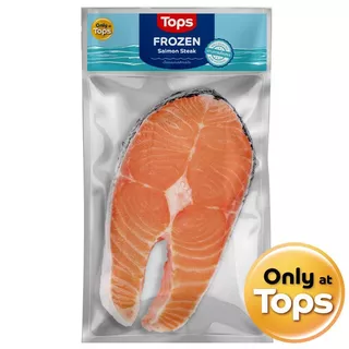 ท็อปส์เนื้อแซลมอนสเต็กแช่แข็ง 150กรัม Tops Frozen Salmon Steak 150g. [หมายเลขบาร์โค้ด 8853474080366 ]