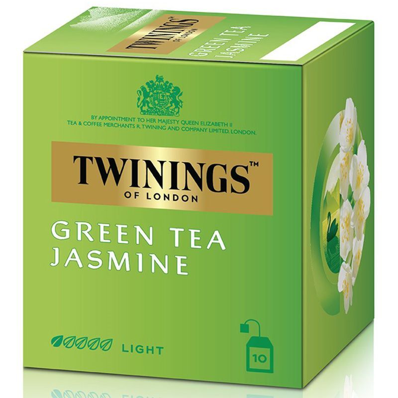 ทไวนิงส์ชาจัสมินกรีนทีชนิดซอง 1.8กรัม แพค 10 Twinings Jasmine Green Tea 1.8g. Pack 10 [หมายเลขบาร์โค้ด 0070177173265]