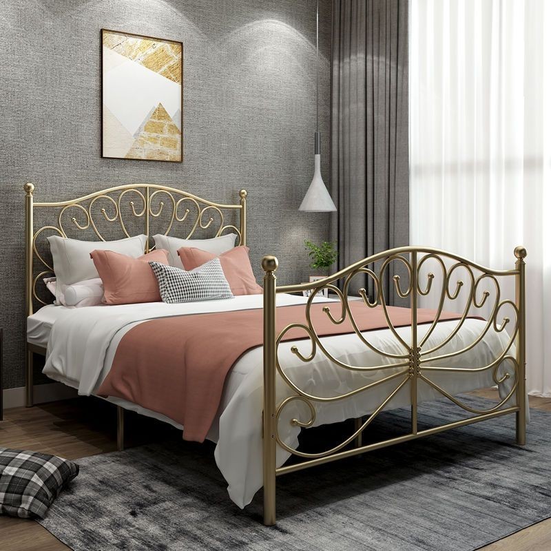Internet Celebrity Iron Bed Princess Bed Thickened Iron Bed Single Double Bed Frame