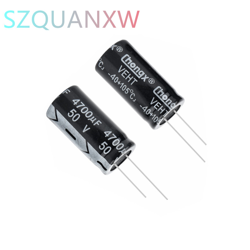 2PCS 50v4700uf 4700uf50v 18*35 50v 4700uf 18x35 ตัวเก็บประจุไฟฟ้า