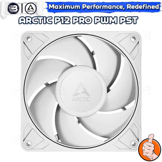 [CoolBlasterThai] ARCTIC P12 PRO PST WHITE (120 mm.) PC Fan Case ประกัน 6 ปี