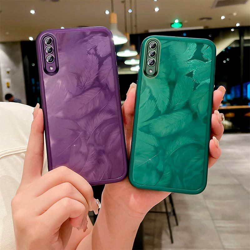 เคสใช้ได้กับ Samsung Galaxy A30S SM-A307F SM-A307FN SM-A307G SM-A307GN SM-A307G ฟิล์มเลนส์ไล่โทนสีแฟ
