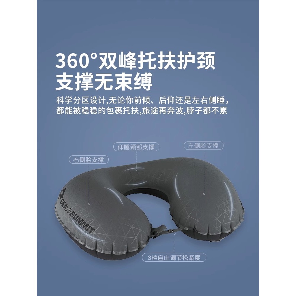 STS Inflatable U-Shaped หมอนคอหมอน Travel หมอนรองคอ Long-Distance เครื่องบิน High-Rail Sleeping Supp