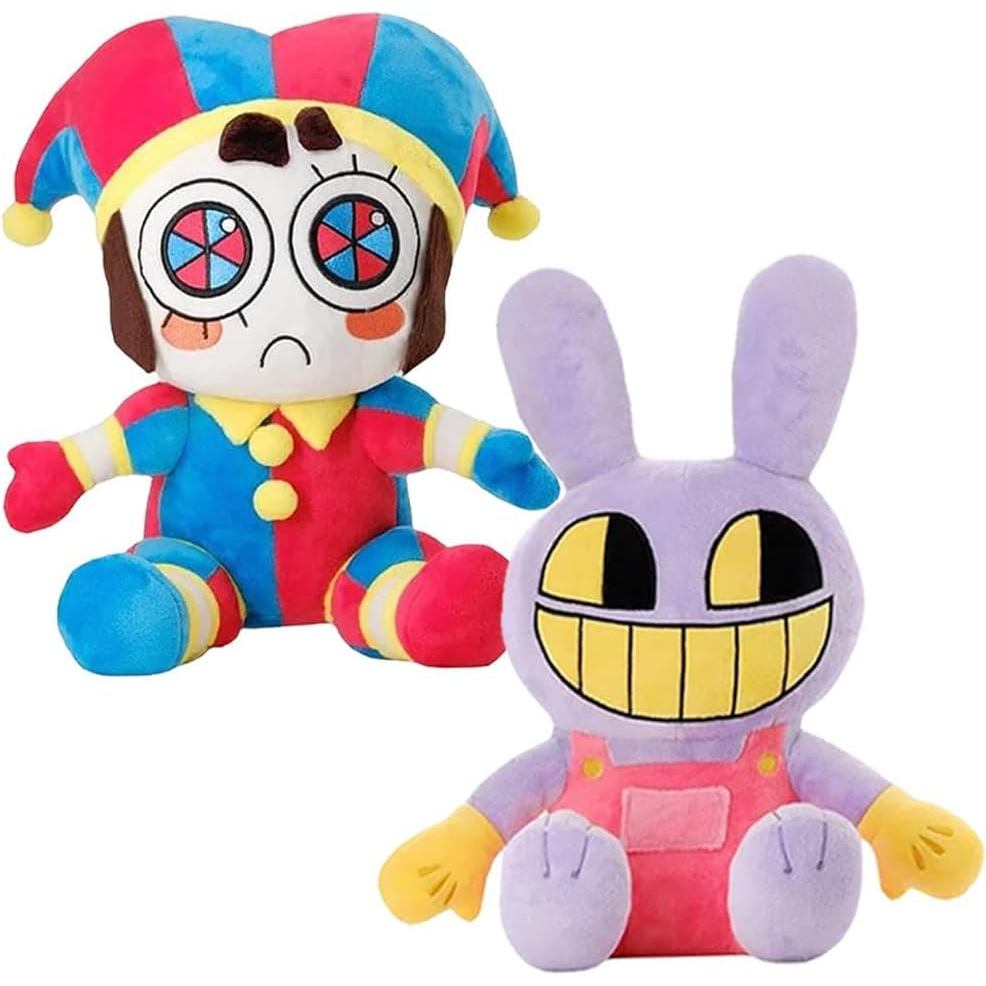Jax และ Pomni ตุ๊กตา,สยองขวัญน่ารักตุ๊กตา Plushies ตุ๊กตาของเล่น, Jax และ Pomni สําหรับวันเกิดคริสต์