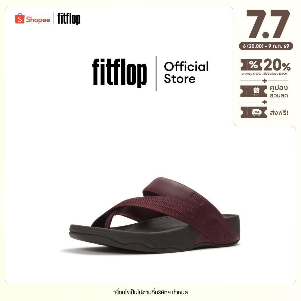FITFLOP SLING LEATHER/WEBBING T/P รองเท้าแตะแบบหูหนีบผู้ชาย รุ่น A5T-D69 สี RED
