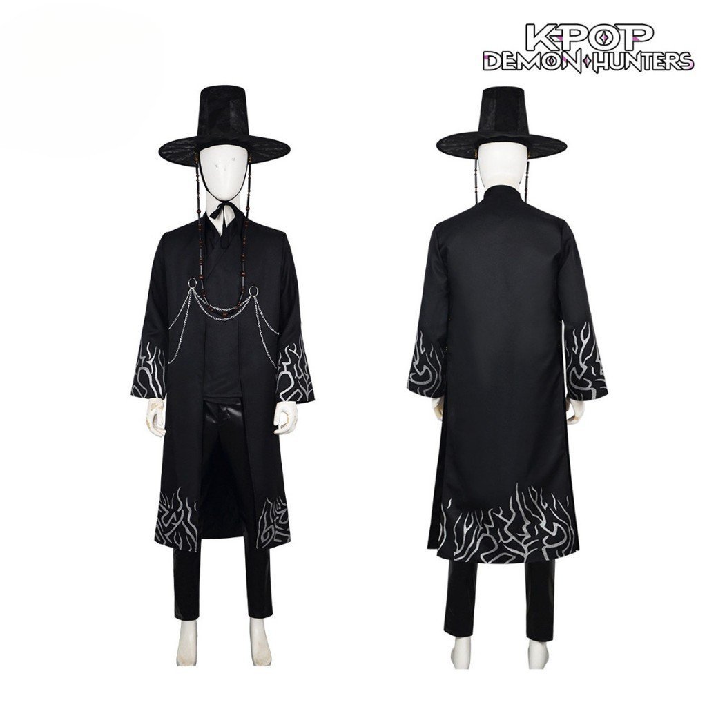 Saja Boy คอสเพลย์เสื้อผ้า Kpop Demon Hunter เครื่องแต่งกายฮาโลวีนชุด RDT4
