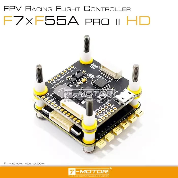 อุปทานโดยตรงจากโรงงาน T-MOTOR F7 F55A Pro II 30x30 Stack HD 3-6S 4in1 Flight Controller FC ESC Combo