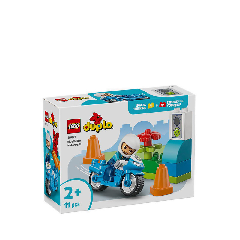 LEGO 10471 DUPLO Town Blue Police Motorcycle