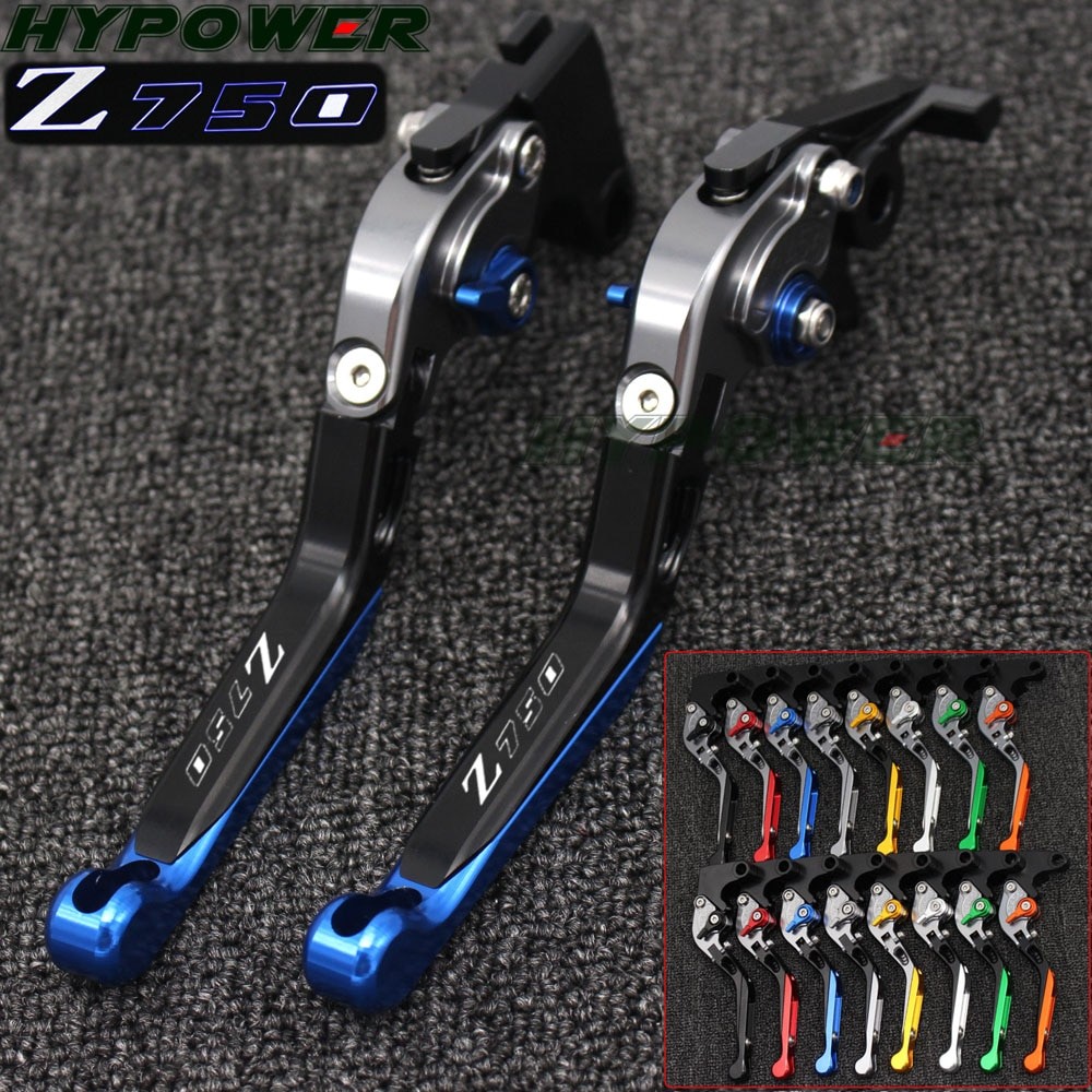 สําหรับ KAWASAKI Z750 Z 750 2007-2012 อุปกรณ์เสริมรถจักรยานยนต์พับขยายได้คลัทช์เบรคโลโก้ Z750