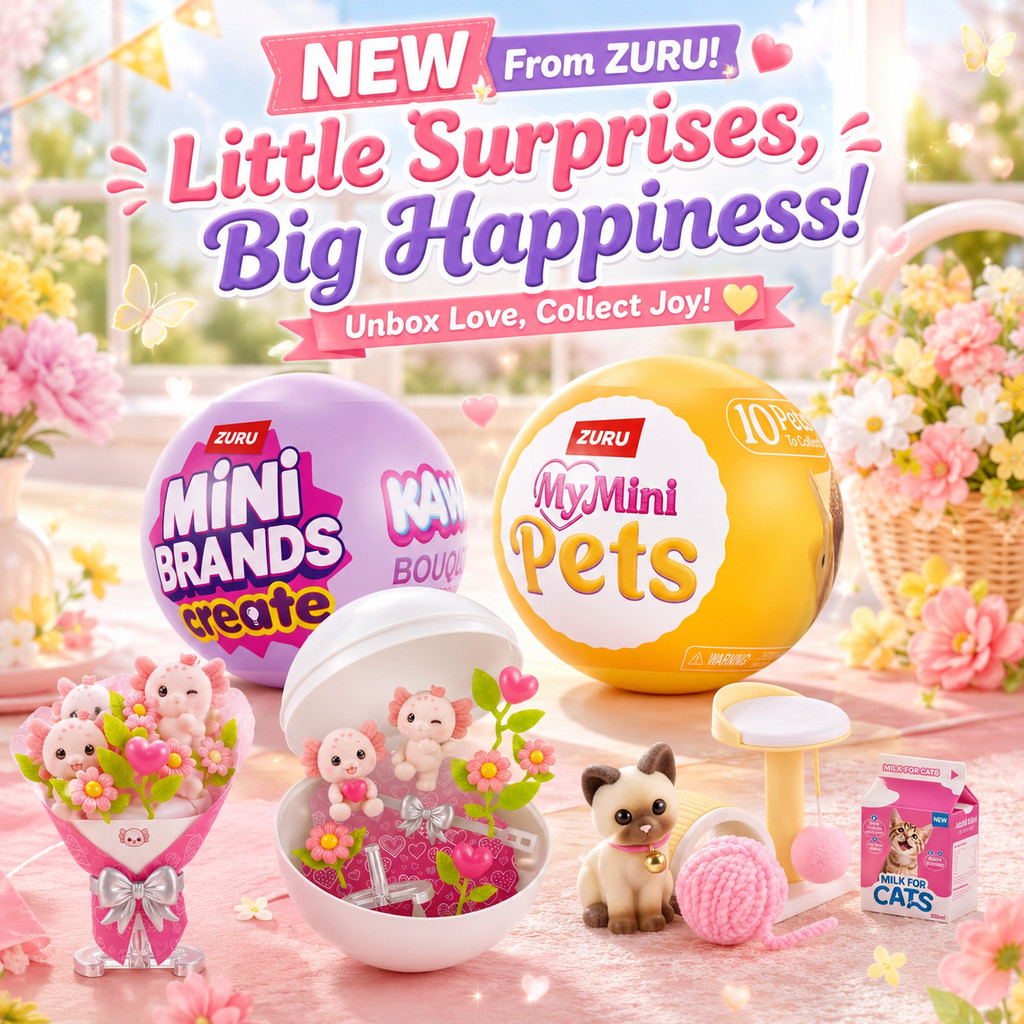 Zuru My Mini Baby Series 1 Mystery Capsule ตะกร้าอีสเตอร์ Stuffer ของขวัญวันเกิดสําหรับเด็กสะสมสมจริง Mini ซิลิโคนตุ๊กตาเด็กอุปกรณ์เสริมธีมและสูติบัตร