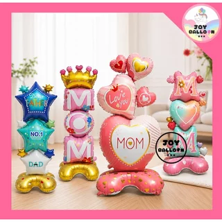 ลูกโป่งวันแม่ Love Mom (ส่งเร็วจากกรุงเทพ) ขนาดใหญ่ ตั้งพื้นได้ ลูกโป่งบอกรักแม่ ของขวัญวันแม่ Happy Mother Day ลูกโป...