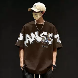 Basi💥เสื้อแฟชั่น เสื้อยืด oversize ผ้าฝ้าย100% ไม่ต้องรีดผ้า สวมใส่สบาย ผ้านิ่ม ลาย "PANSEZ"