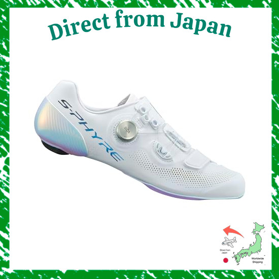 Direct From Japan [Shimano] SH-RC9 RC903P 42 (26.5 cm) Wide White SPD-SL Cycling Shoes ESHRC903PCW01