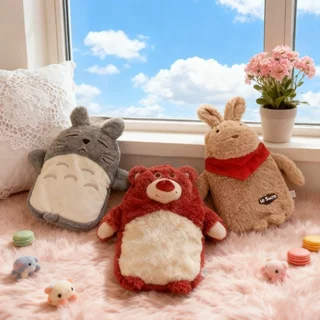 กระติกน้ําร้อนการ์ตูน Capybara PVC 500ml Reusable Warm Cold Therapy ประจําเดือนบรรเทาอาการปวด