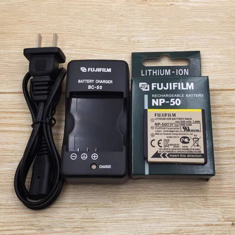 กล้อง Fuji NP-50 แบตเตอรี่ F665 F750 F775 F100 F200 X10 X20 SQ10 เครื่องชาร์จ