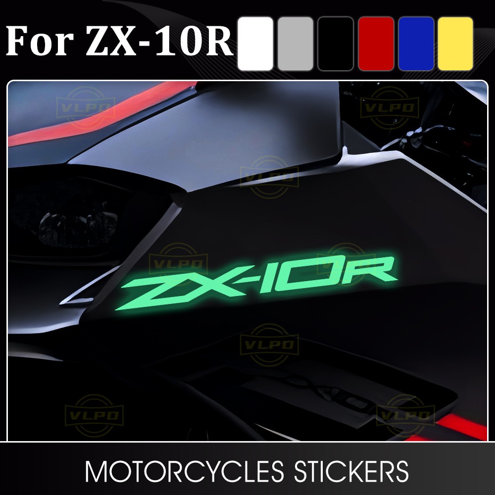 KAWASAKI รถจักรยานยนต์เรืองแสงสติกเกอร์กันน้ํารูปลอกสําหรับคาวาซากิ ZX10R ZX 10R ZX-10R ZX10 R 2004-