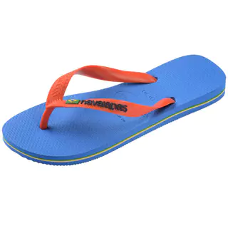 HAVAIANAS รองเท้าแตะ Brasil Logo BLUE/ORANGE 411085026092U_S6BLOR