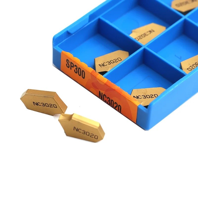 10pcs SP200 SP300 SP400 PC9030 NC3020 NC30 Slotting คาร์ไบด์แทรกกลึงเครื่องตัดเครื่องมือ Parting และ