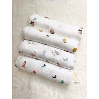 Kayla's Swaddle ผ้าอ้อมแบมบู 100% ขนาด 27x27 นิ้ว (70x70 cm) ครึ่งโหล/1 โหล