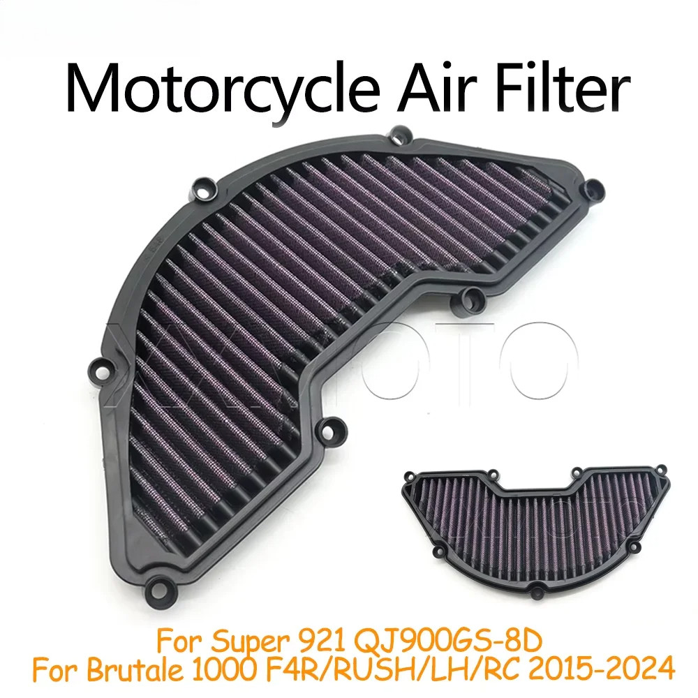 สําหรับ QJMOTOR Super 921 QJ900GS-8D MV Augsta Brure 1000 F4R RUSH LH RC รถจักรยานยนต์ High Flow Air