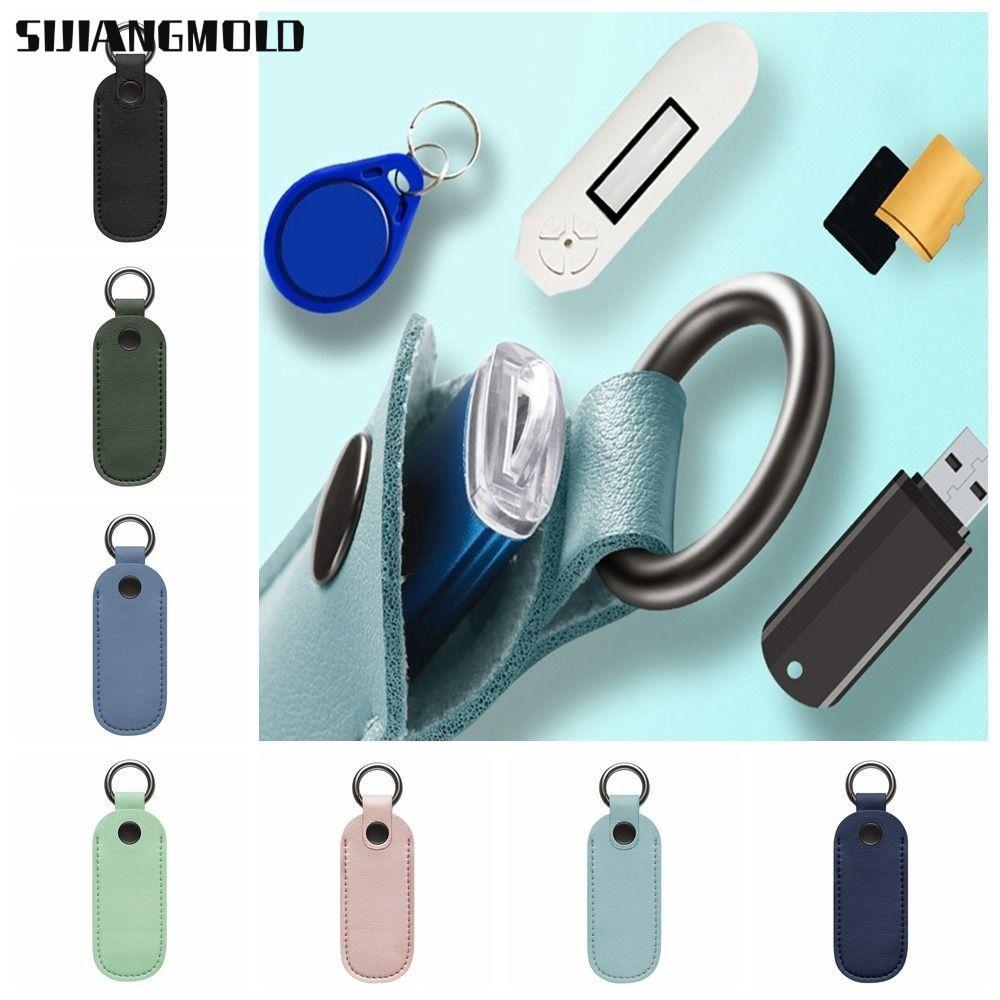 SIJIANGMOLD U Disk Pouch Key Ring Pendrive Holder USB แฟลชไดรฟ์