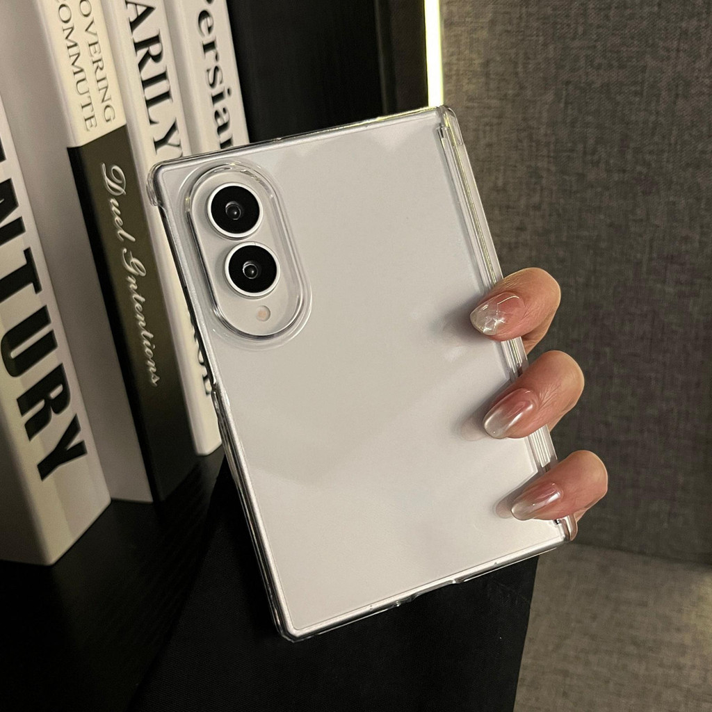 คลาสสิก SimpleTransparent แกนแม่เหล็กสําหรับ Galaxy Z Fold8 กว้าง Z Fold8 กว้าง Z Fold8 กันกระแทกปกหลัง